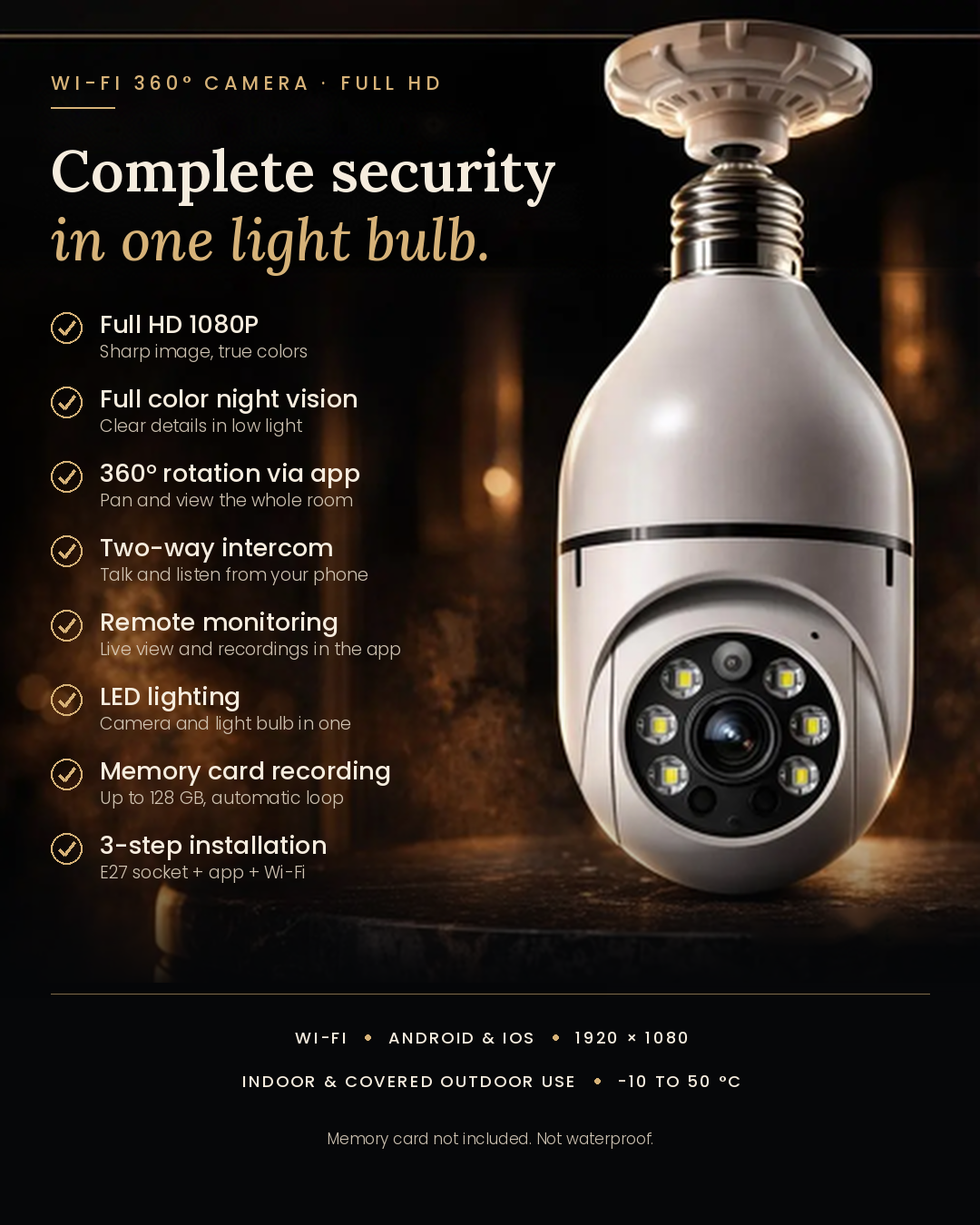 360º Wifi Smart Security Camera